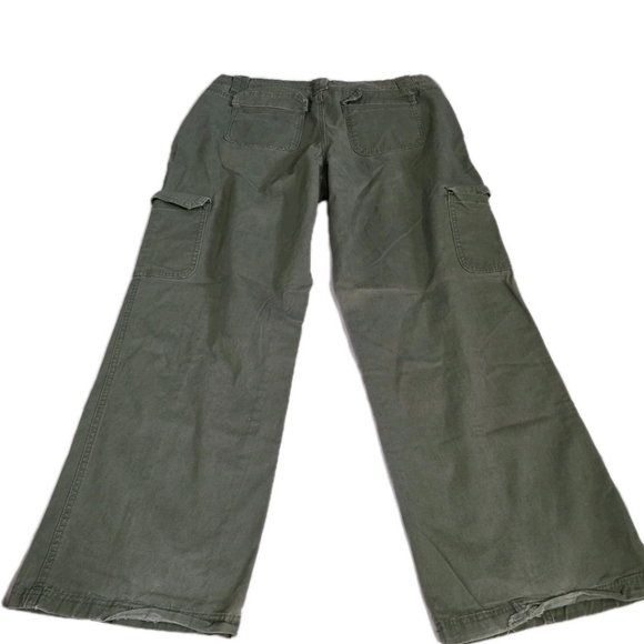 BBJ Los Angeles Cargo Utility Pants Jrs Size 11/30 Green Khaki - Picture 2 of 14